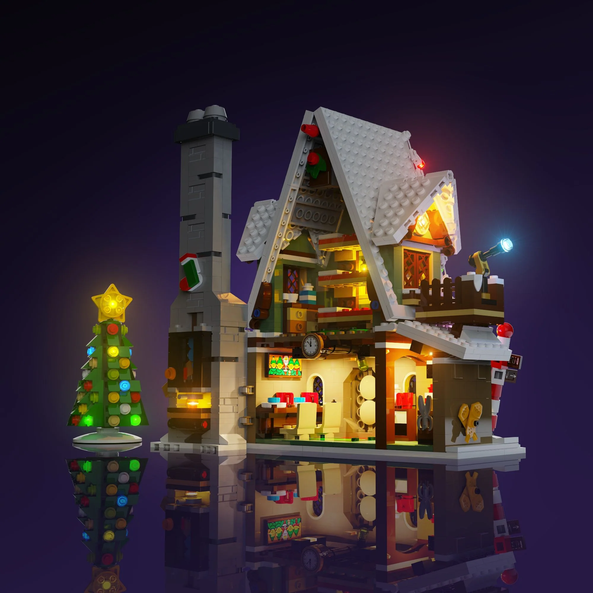 Light Kit for LEGO® Elf Club House #10275 - Image 5